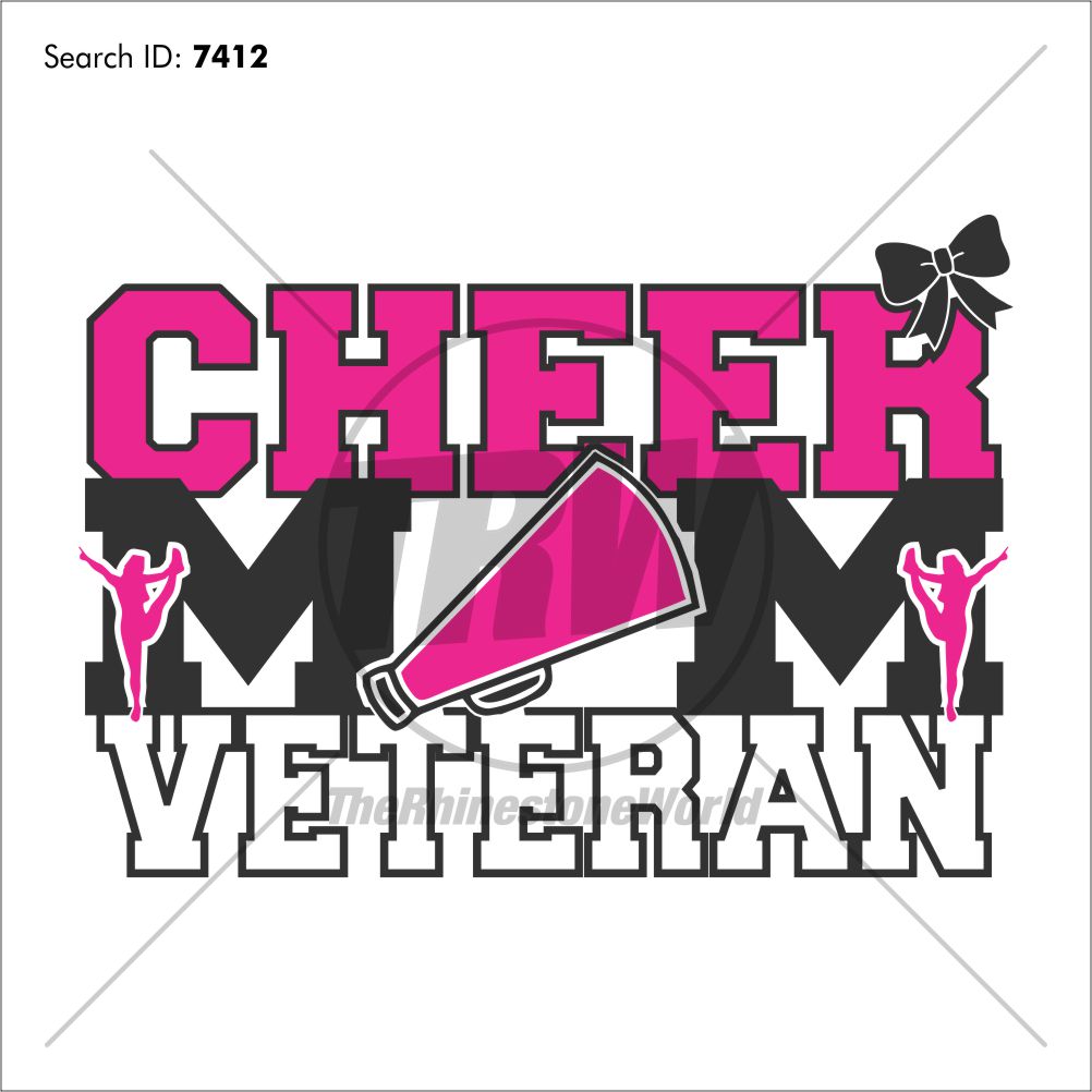 1002x1002 Cheer Mom Veteran Vector Design