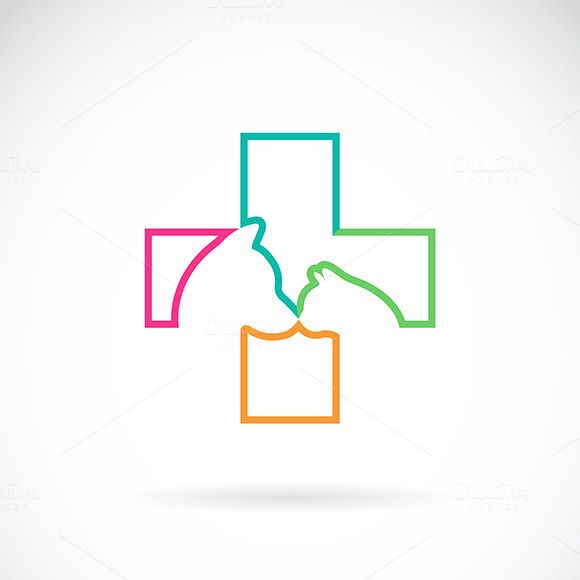 580x580 Vector Image Of Veterinary Symbol Icons