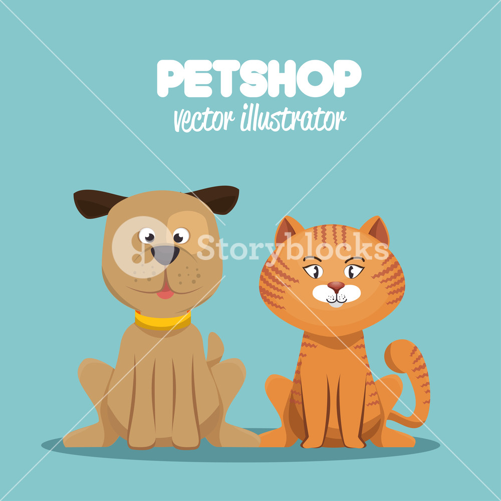 1000x1000 Petshop Veterinary Symbol Icon Vector Illustration Royalty