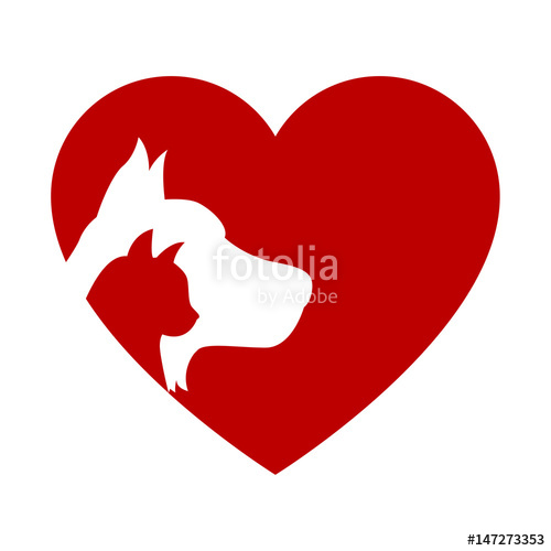 500x500 Cat And Dog Vet Symbol Stock Image And Royalty Free Vector