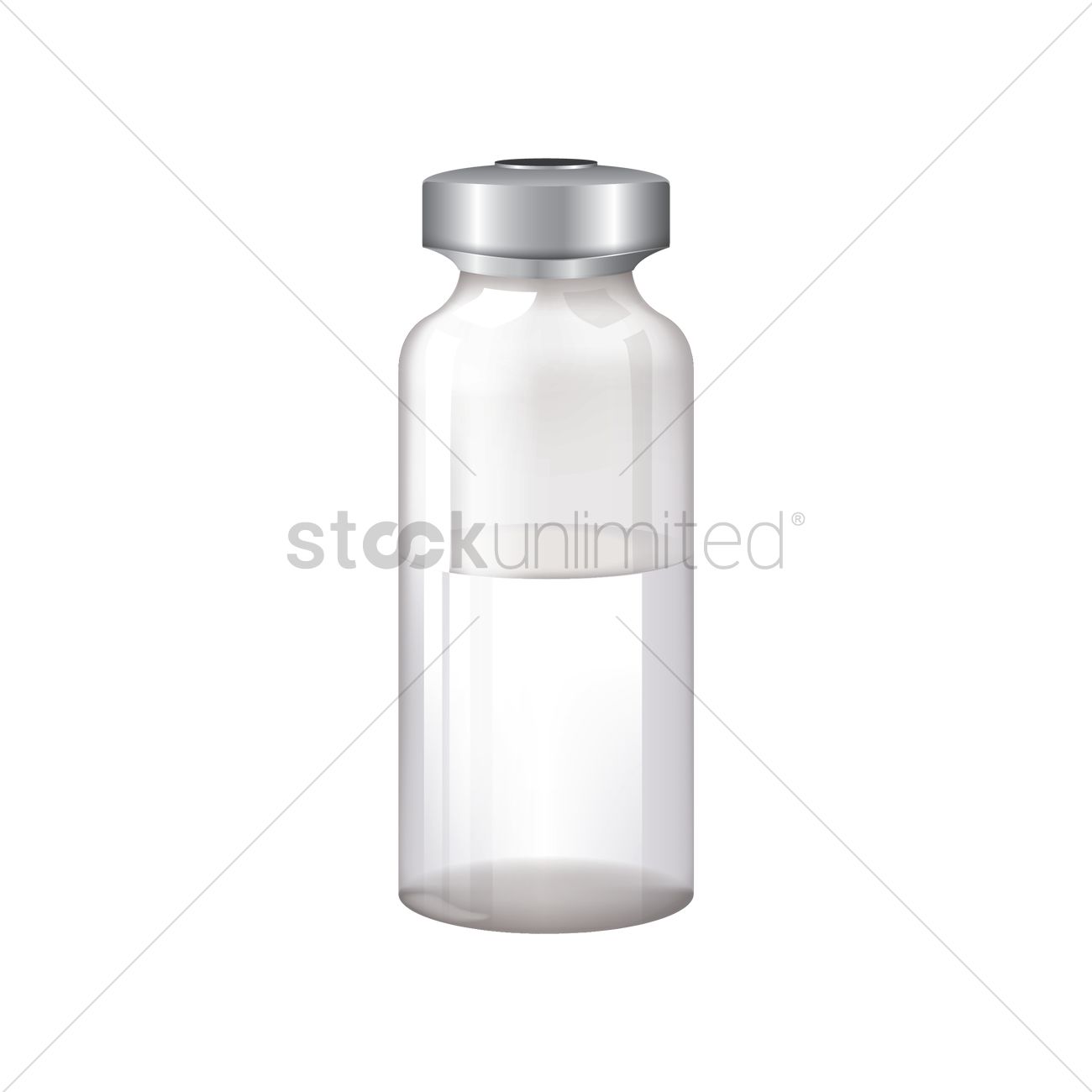 1300x1300 Medical Vial Vector Image