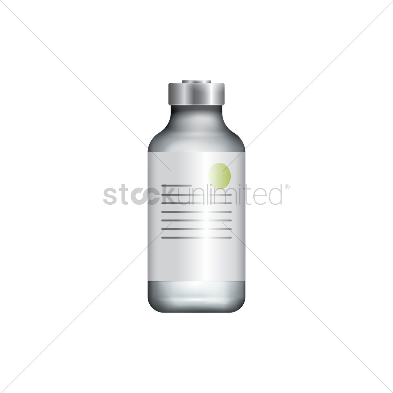 1300x1300 Medical Vial Vector Image