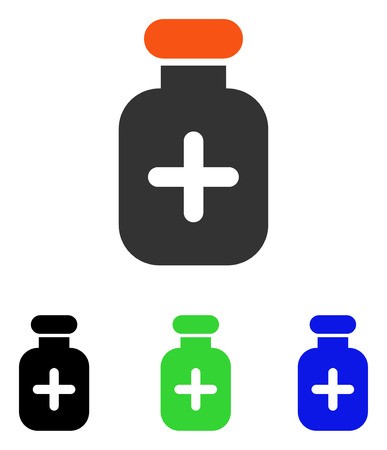 387x450 Medication Vial Vector Pictograph Illustration Style Is A Flat