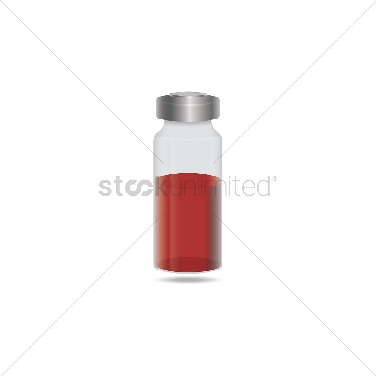 1300x1300 Blood In Medical Vial Vector Image