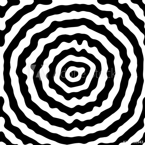 500x500 Black Circle Pattern Useful As Abstract Sound Vibration Newtonian