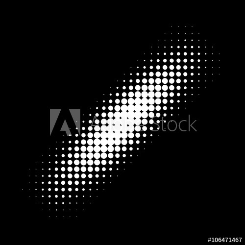 500x500 Red Halftone Circle Pattern Useful As Abstract Sound Vibration