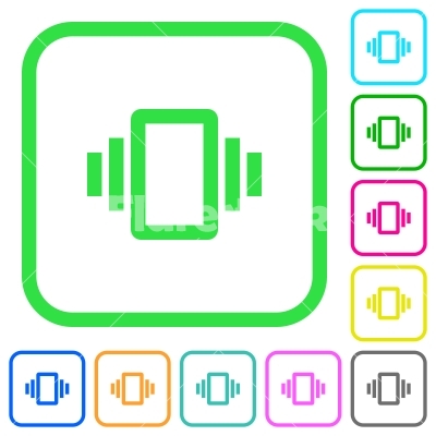 400x400 Smartphone Vibration Vivid Colored Flat Icons