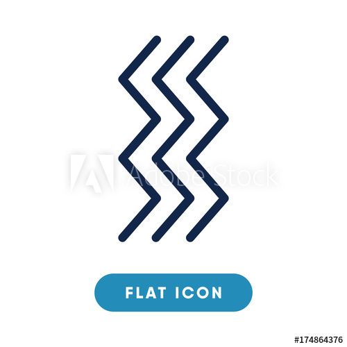 500x500 Vibration Vector Icon, Vibrate Symbol Modern, Simple Flat Vector