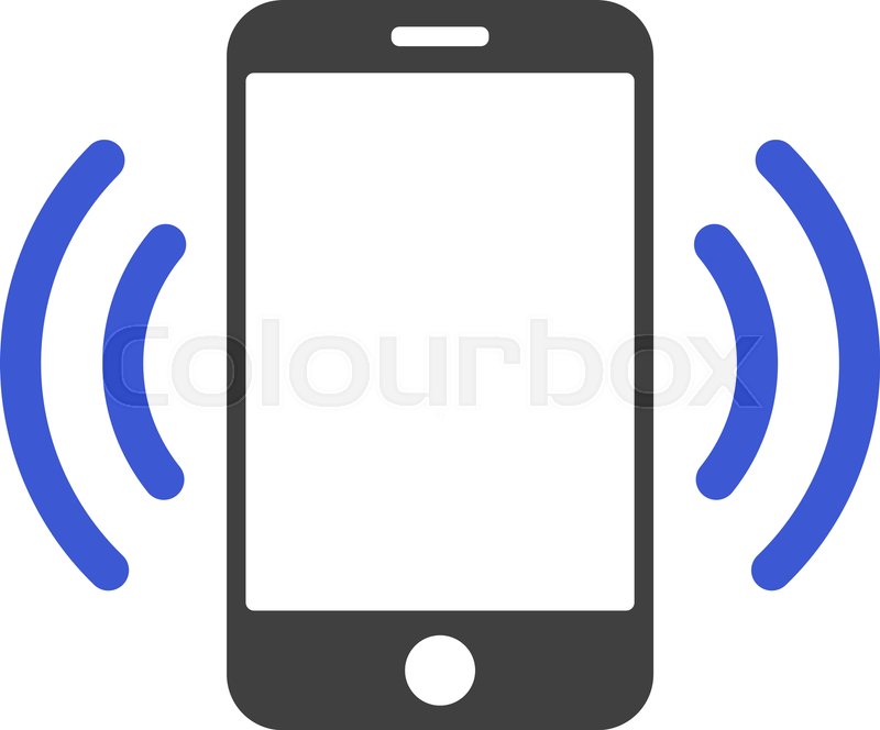 800x664 Cellphone Vibration Icon On A White Stock Vector Colourbox