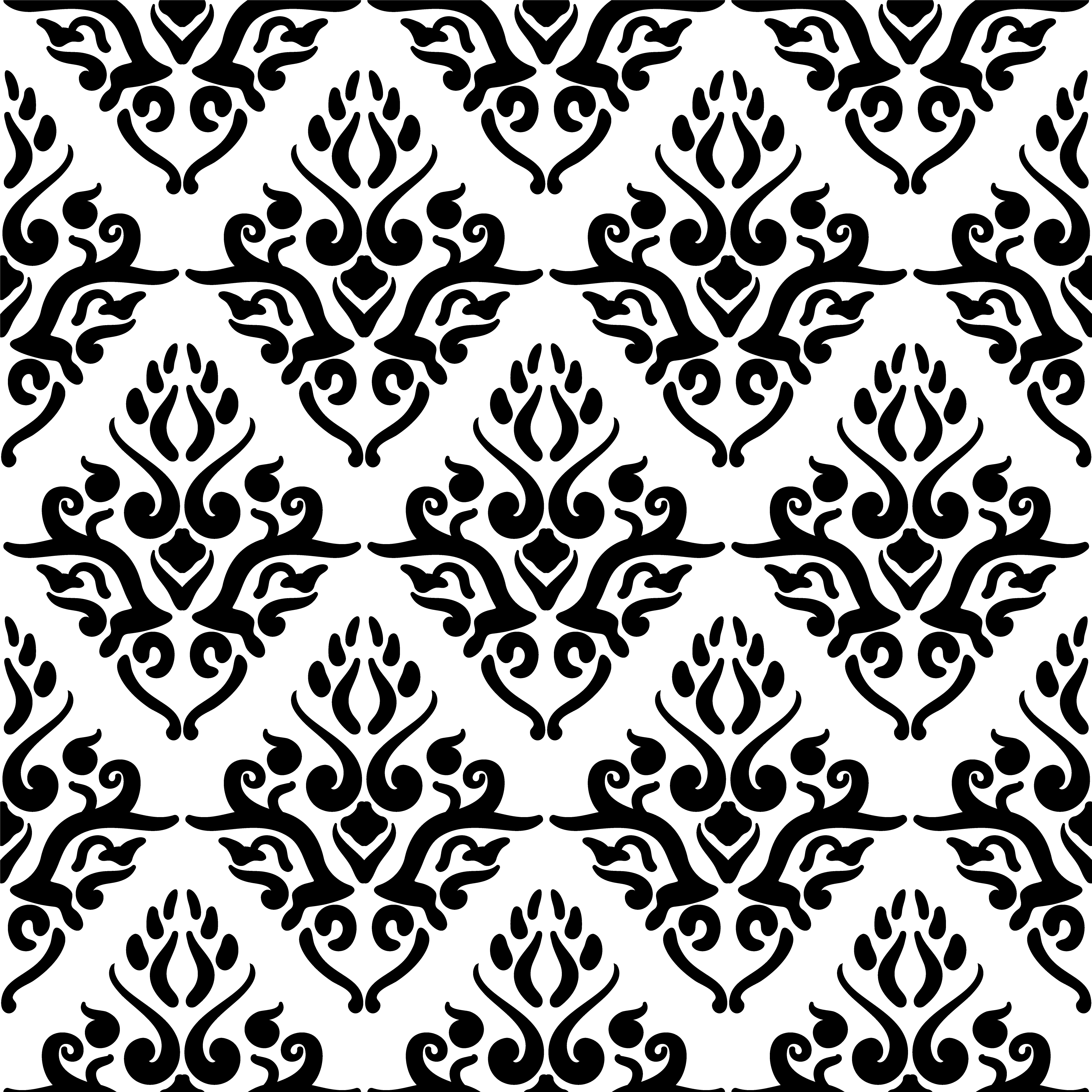 Victorian Art Floral Seamless Pattern Vintage Background, Vector 4000x4000 Victorian Art Floral Seamless Pattern Vintage Background, Vector