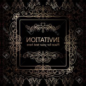 300x300 Photostock Vector Abstract Background With Calligraphic Luxury