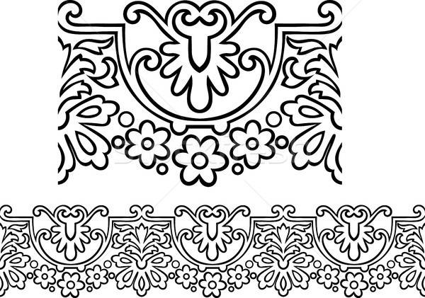 Seamless Victorian Border Vector Illustration Theo Malings 600x421 Seamless Victorian Border Vector Illustration Theo Malings