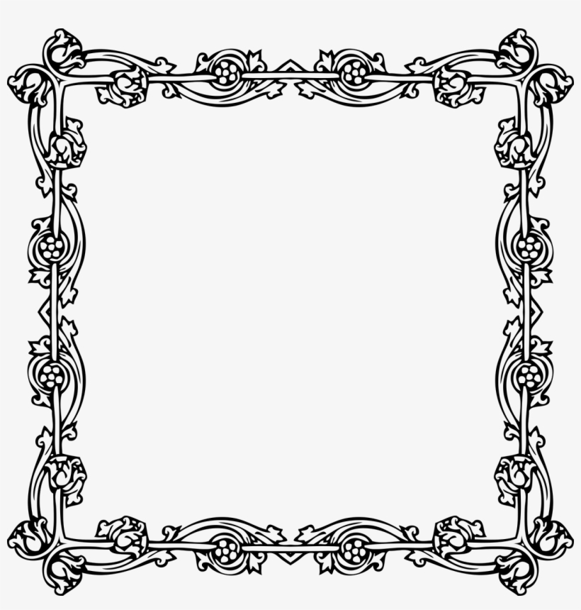 Chandelier Vector Victorian Border 820x860 Chandelier Vector Victorian Border