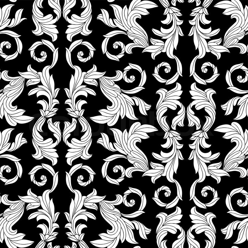 800x800 Vintage Antique Floral Background, Stock Vector Colourbox