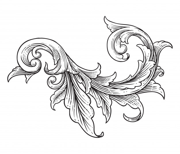 Victorian Floral Vector At Vectorified.com 