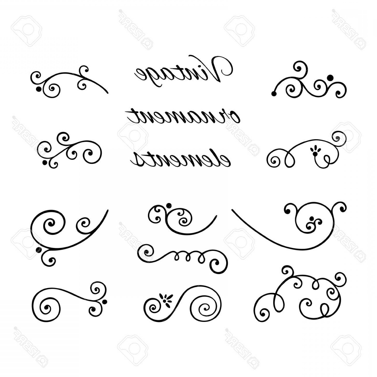 Photostock Vector Victorian Swirly Ornaments Vector Scroll 1560x1560 Photostock Vector Victorian Swirly Ornaments Vector Scroll