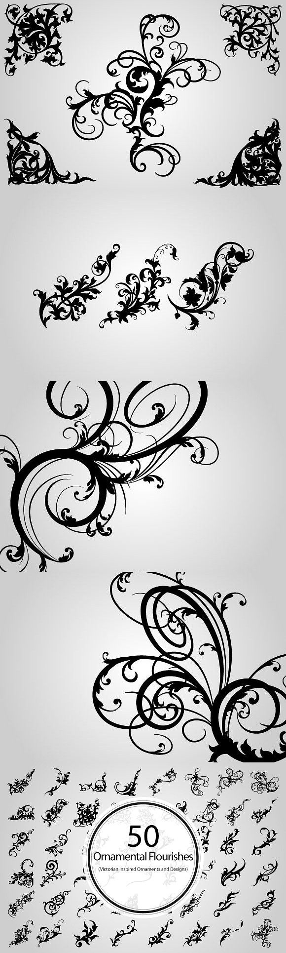 Ornamental Flourishes 580x1930 Ornamental Flourishes