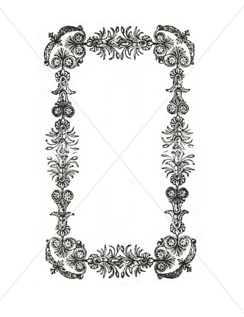 Vector Border Victorian Frames Card Elements Card Etsy 794x1028 Vector Border Victorian Frames Card Elements Card Etsy