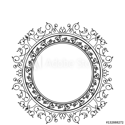 Elegant Victorian Frame Icon Vector Illustration Design 500x500 Elegant Victorian Frame Icon Vector Illustration Design
