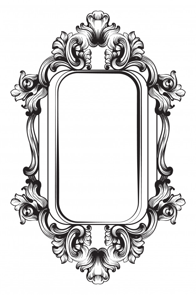 Baroque Victorian Frame Decor Vector Premium Download 626x939 Baroque Victorian Frame Decor Vector Premium Download
