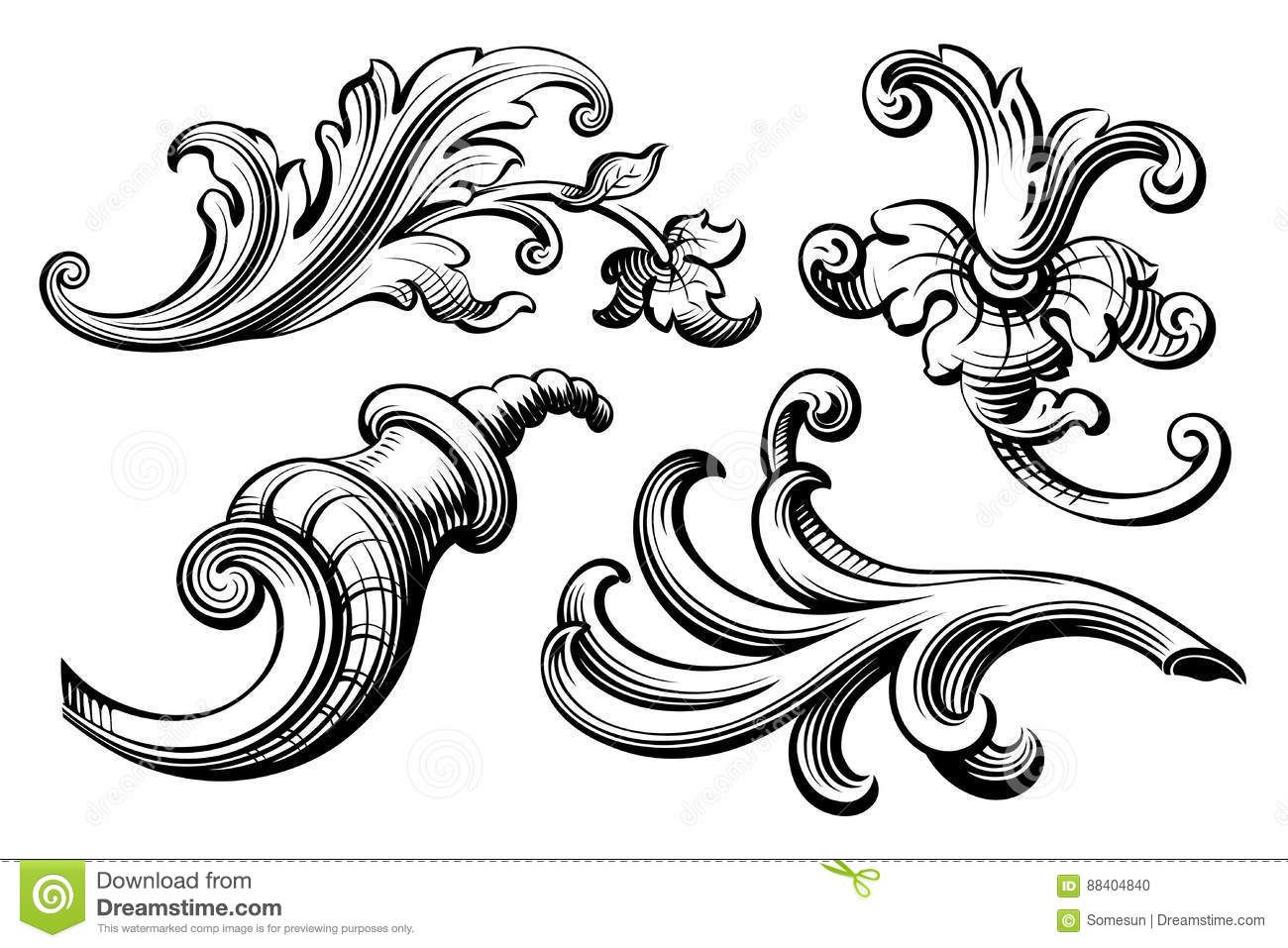 Victorian Ornaments Vector At Collection Of Victorian