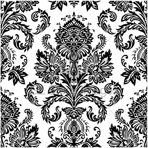 500x500 Vector Seamless Victorian Pattern Gl Stock Images