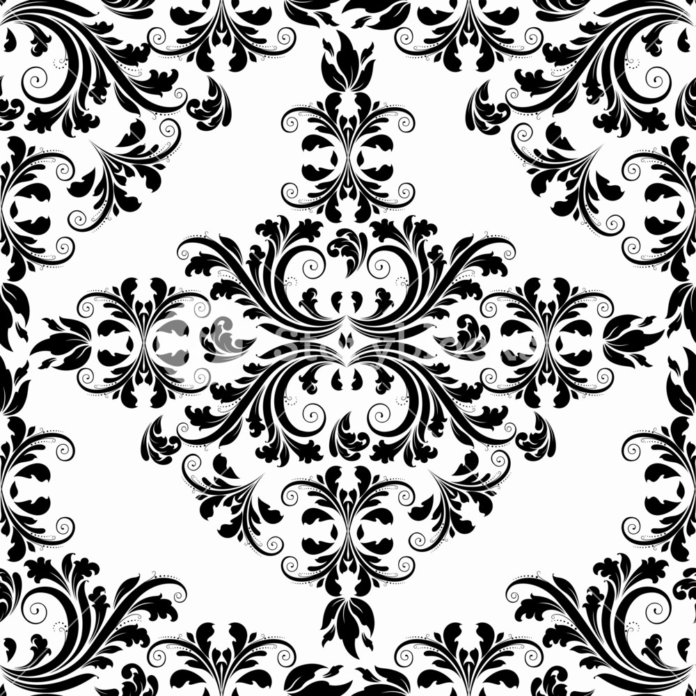 1000x1000 Vector Victorian Seamless Pattern Royalty Free Stock Image