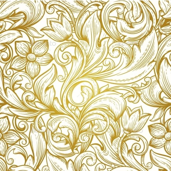 590x590 Vintage Victorian Seamless Pattern Christmas In Pattern