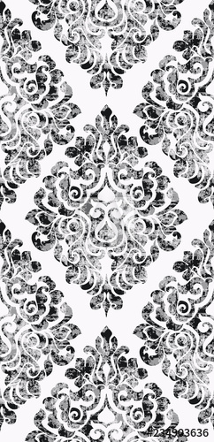 242x500 Vintage Flourish Ornament Pattern Vector Victorian Royal Texture