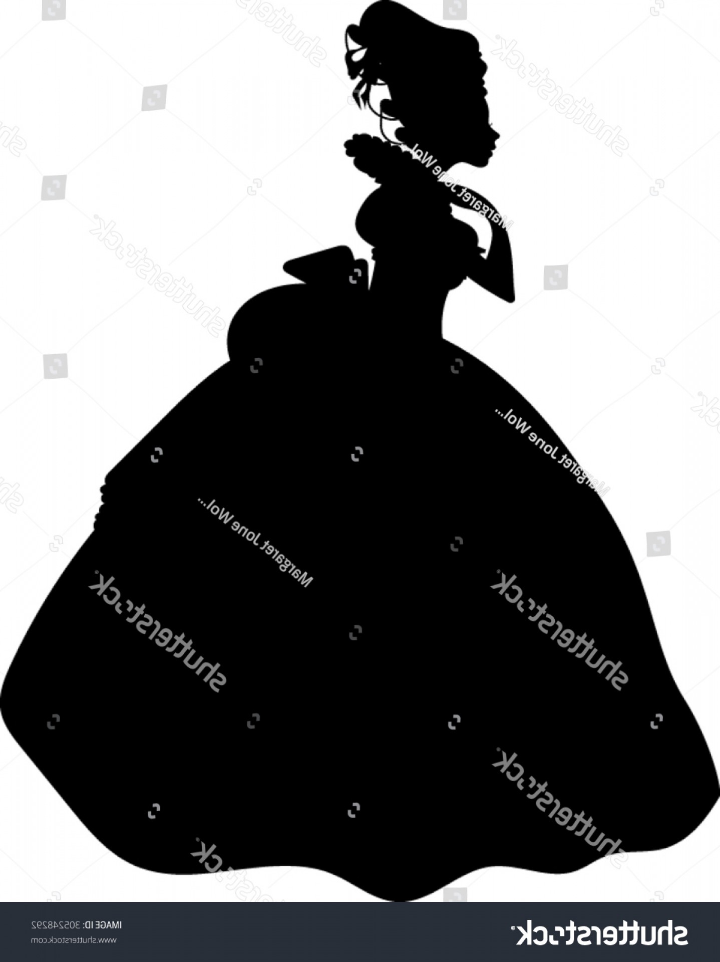 1438x1920 Victorian Woman Silhouette Vector Illustration Geekchicpro