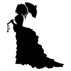 300x300 Vintage Victorian Lady Silhouette Clipart, Cliparts Of Vintage
