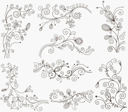 Victorian Swirls Vector at Vectorified.com | Collection of ...