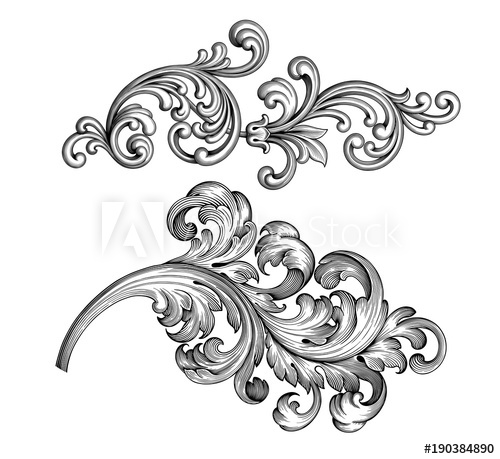 Victorian Swirls Vector at Vectorified.com | Collection of Victorian ...