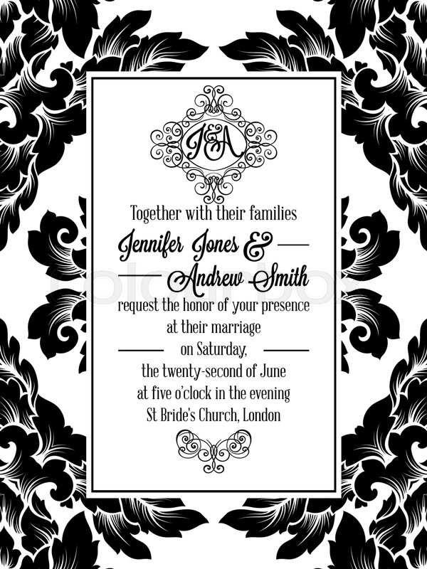 Damask Victorian Brocade Pattern Stock Vector Colourbox 600x800 Damask Victorian Brocade Pattern Stock Vector Colourbox