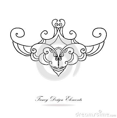 Design Elements Vector In Ornate Symmetrical Design Black 400x404 Design Elements Vector In Ornate Symmetrical Design Black