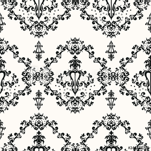 Baroque Romantic Repeating Vector Texture For Paper Packaging 500x500 Baroque Romantic Repeating Vector Texture For Paper Packaging