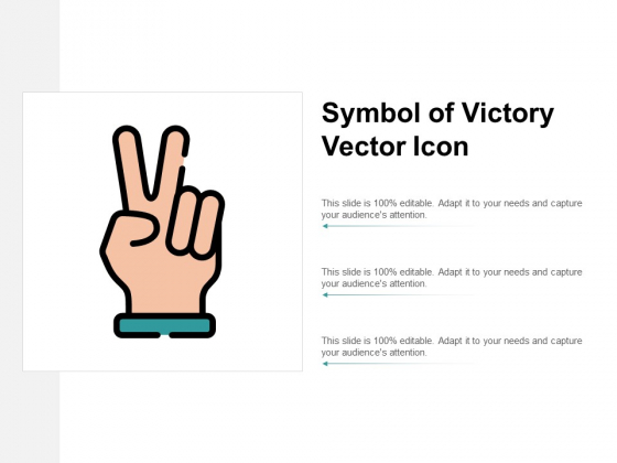 560x420 Symbol Of Victory Vector Icon Ppt Powerpoint Presentation