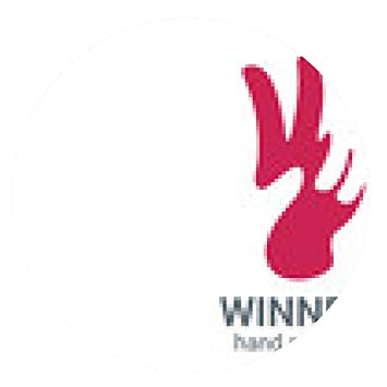 355x355 V Letter Hand Victory Symbol Vector Logo Design