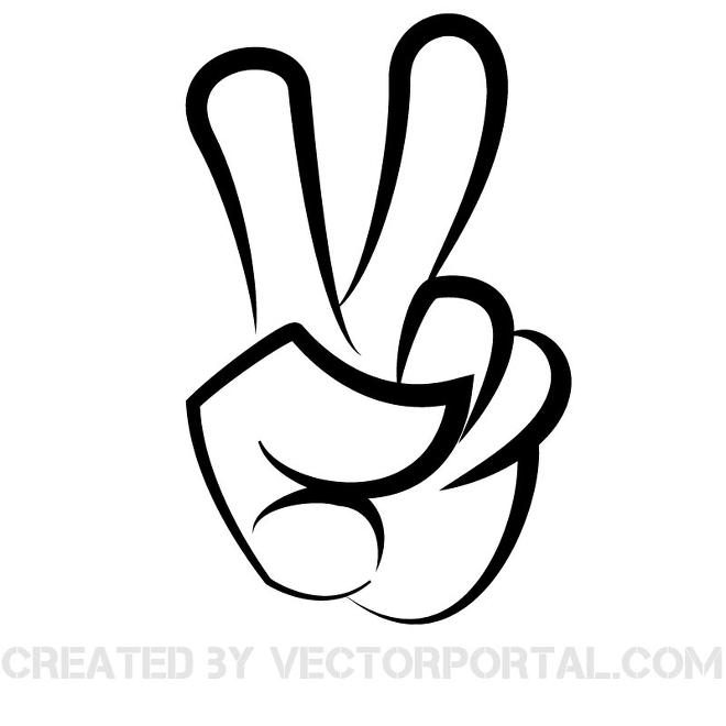 660x660 Victory Sign Vector Clip Art Free Vectors Ui Download