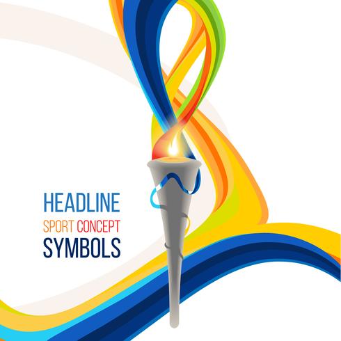 490x490 Icon Olympic Torch Torch Fire, Championship Icon, A Symbol