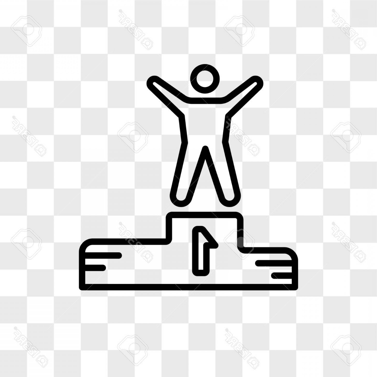 1560x1560 Photostock Vector Victory Vector Icon Isolated On Transparent