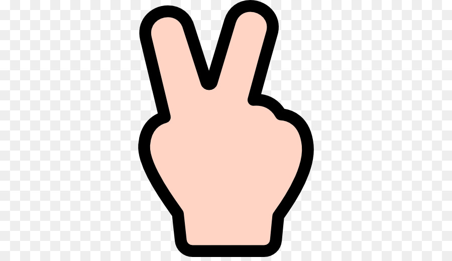 900x520 V Sign Finger Clip Art