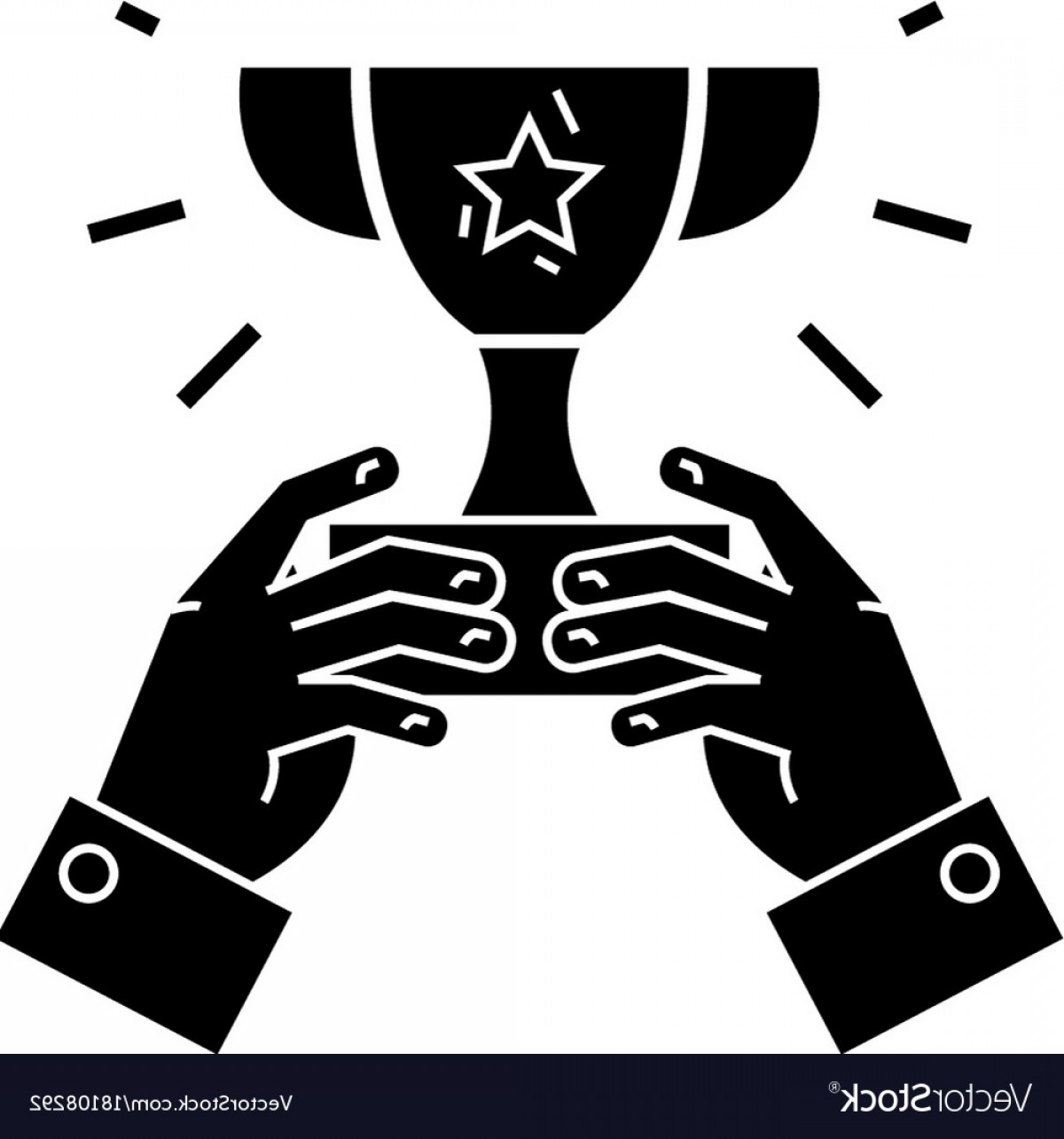 1200x1284 Winner Cup Trophy In Hands Champion Victory Vector Cqrecords