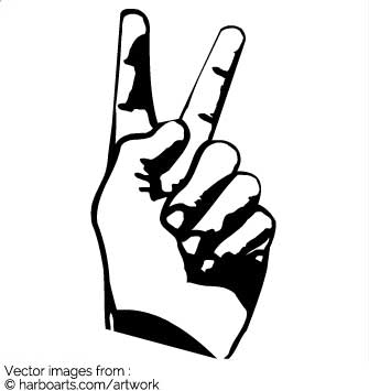 335x355 Download Victory And Peace Hand Sign