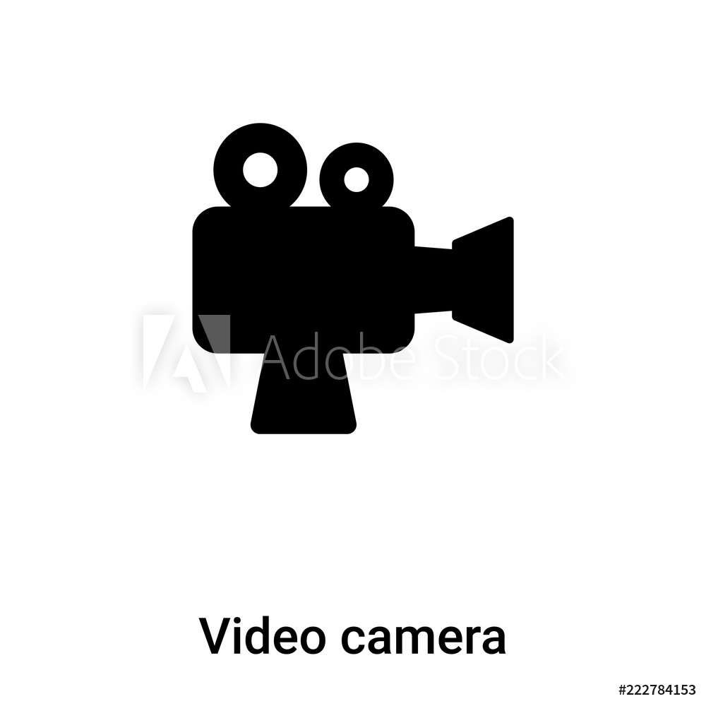 1000x1000 Photo Art Print Video Camera Icon Vector Isolated On White