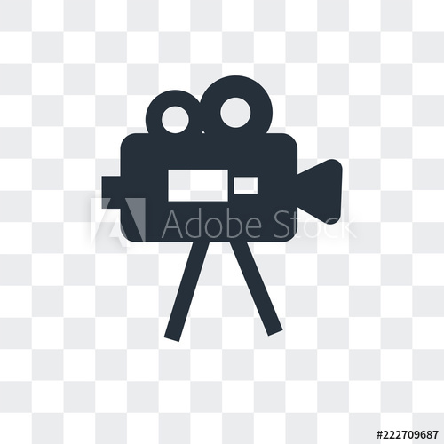 500x500 Video Camera Icon Isolated On Transparent Background Modern