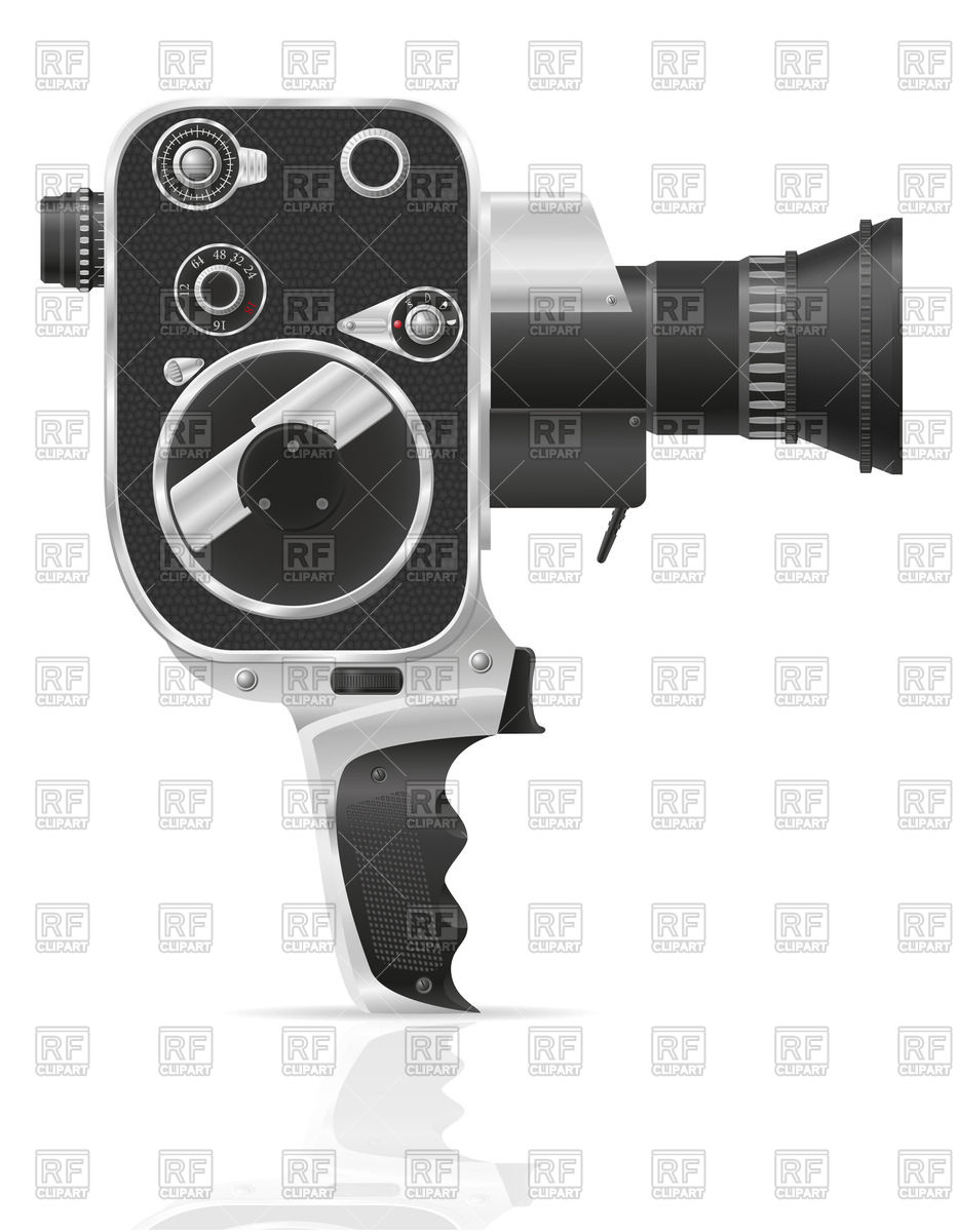 933x1200 Old Movie Video Camera Vector Image Of Technology Konturvid