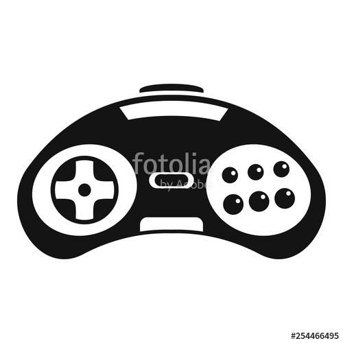 Videogame Controller Icon Simple Illustration Of Videogame 500x500 Videogame Controller Icon Simple Illustration Of Videogame