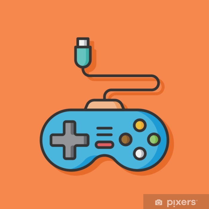 Game Controller Vector Icon Poster 700x700 Game Controller Vector Icon Poster