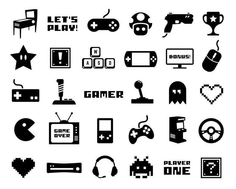 794x637 Gaming Clip Art Video Game Vector Art Gamer Silhouette Images Etsy